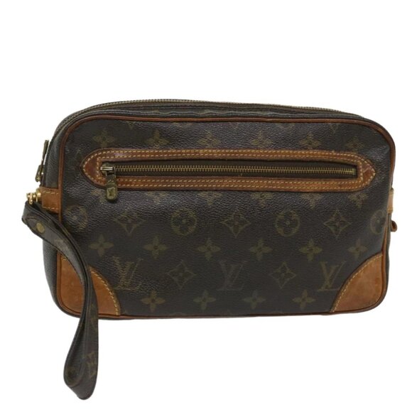 LOUIS VUITTON Monogram Marly Dragonne GM Clutch Bag M51825 LV Auth am5083 - Picture 1 of 14